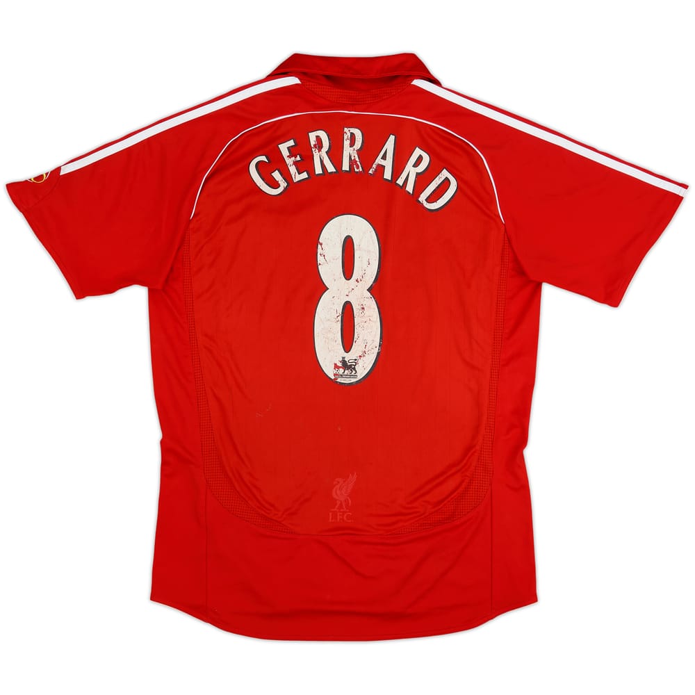 2006-08 Liverpool Home Shirt Gerrard #8 - 4/10 - (M)
