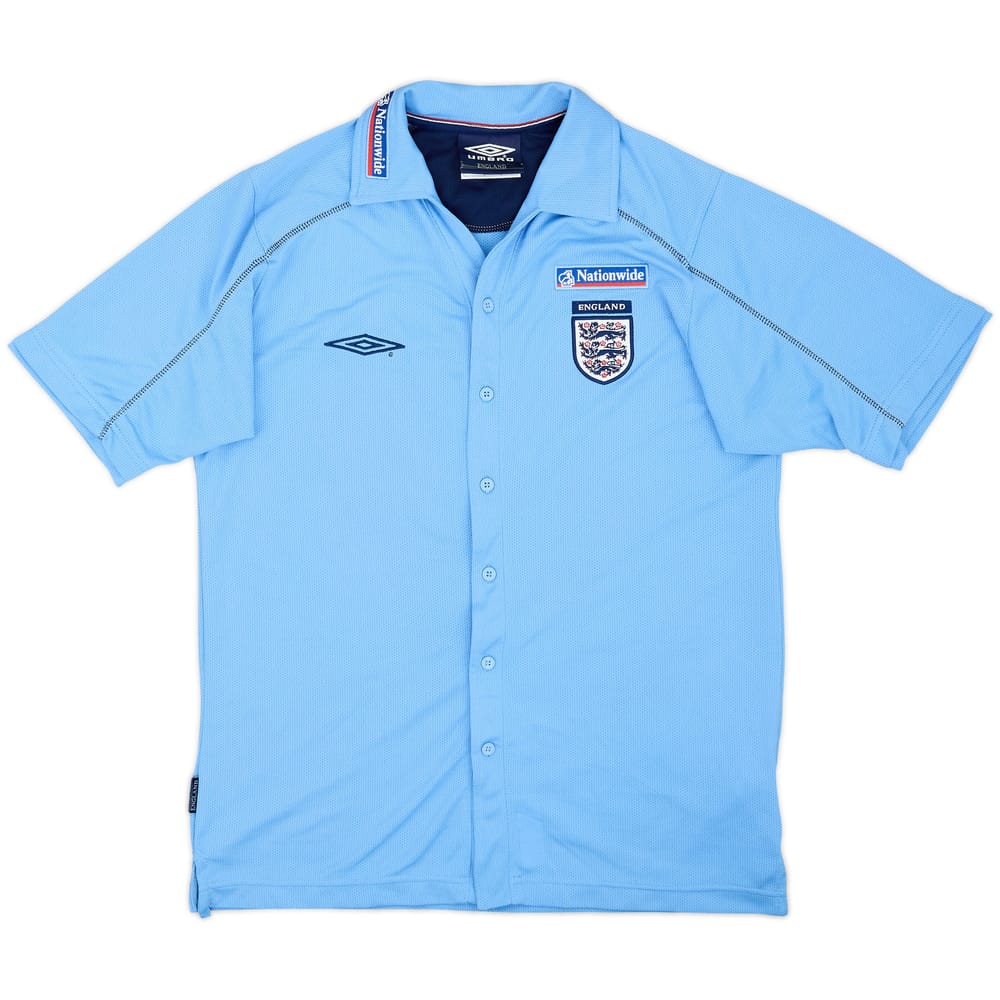 2002-04 England Umbro Button-Up Shirt - 8/10 - (S)