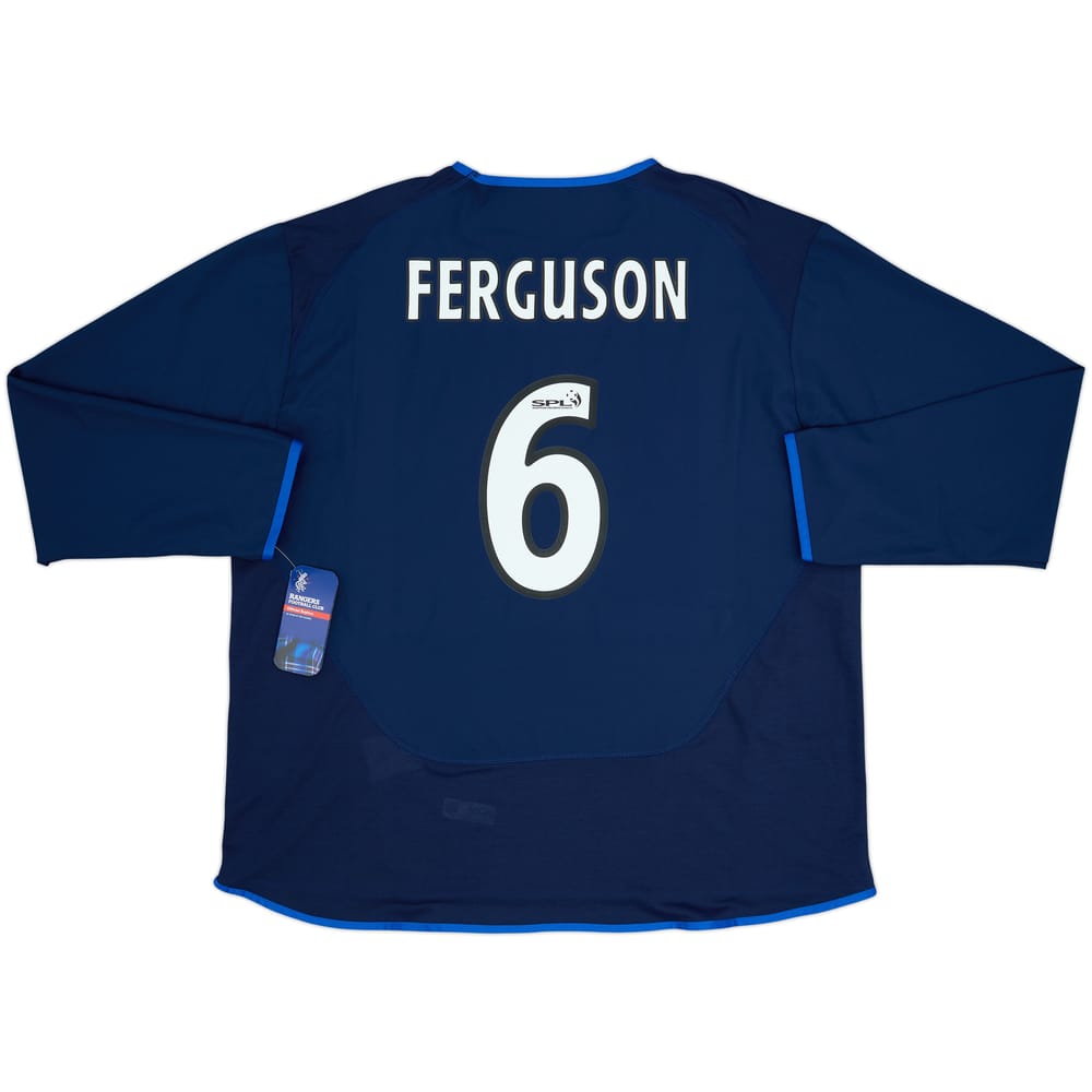2005-06 Rangers Third L/S Shirt Ferguson #6 (XXL)