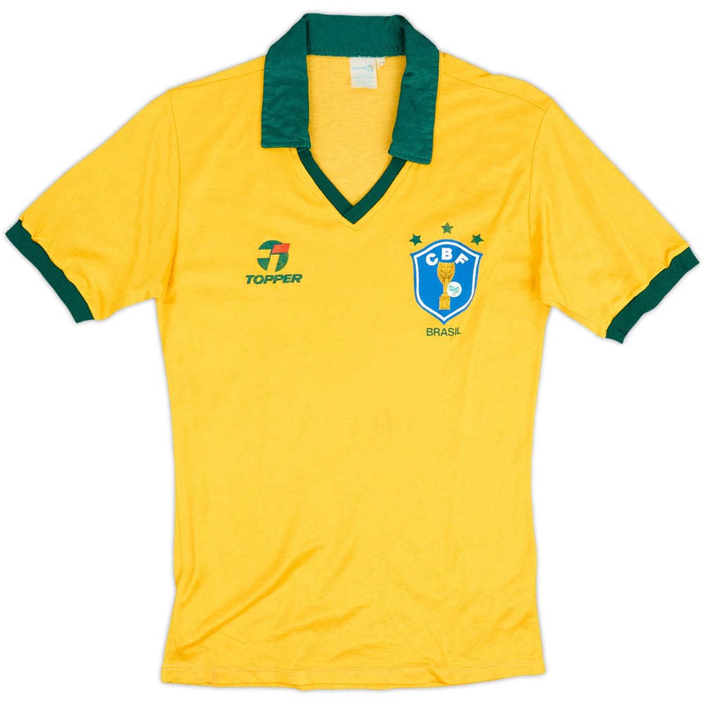 1985-88 Brazil Home Shirt - 9/10 - (M)