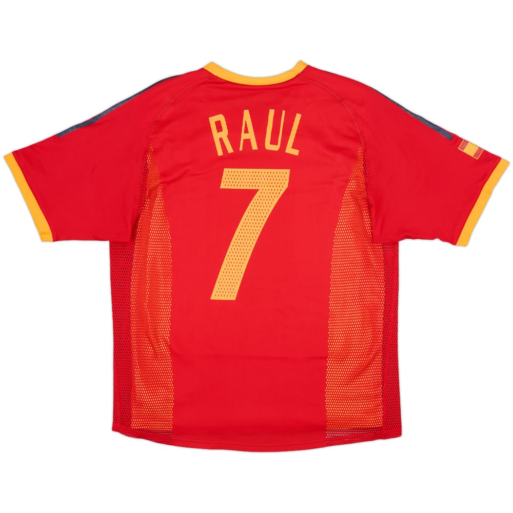 2002-04 Spain Player Issue Home Shirt Raul #7 - 6/10 - (M)