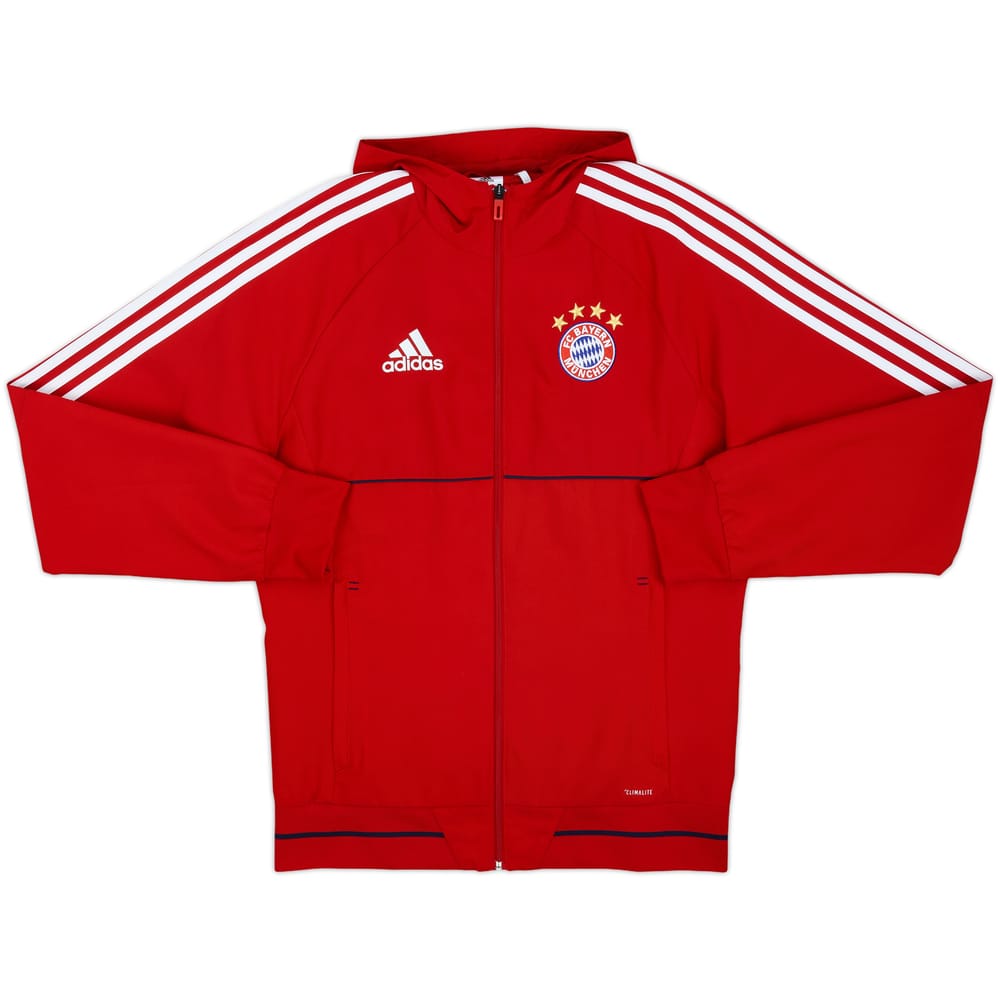 2017-18 Bayern Munich adidas Hooded Track Jacket - 10/10 - (S)