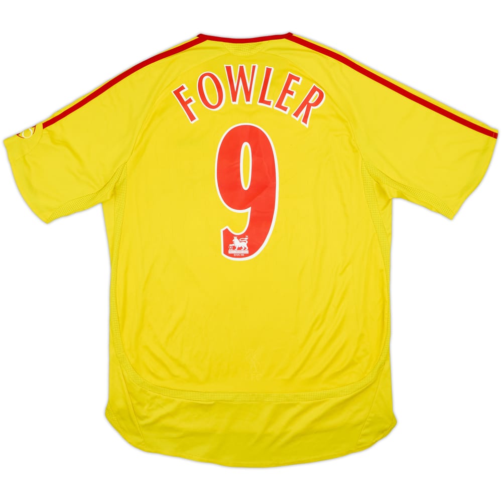 2006-07 Liverpool Away Shirt Fowler #9 - 6/10 - (L)
