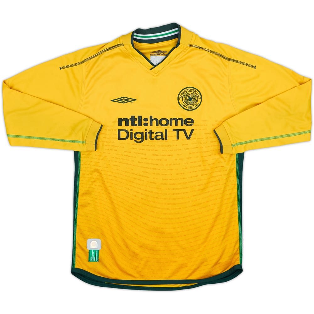 2002-03 Celtic Away L/S Shirt - 7/10 - (M.Boys)