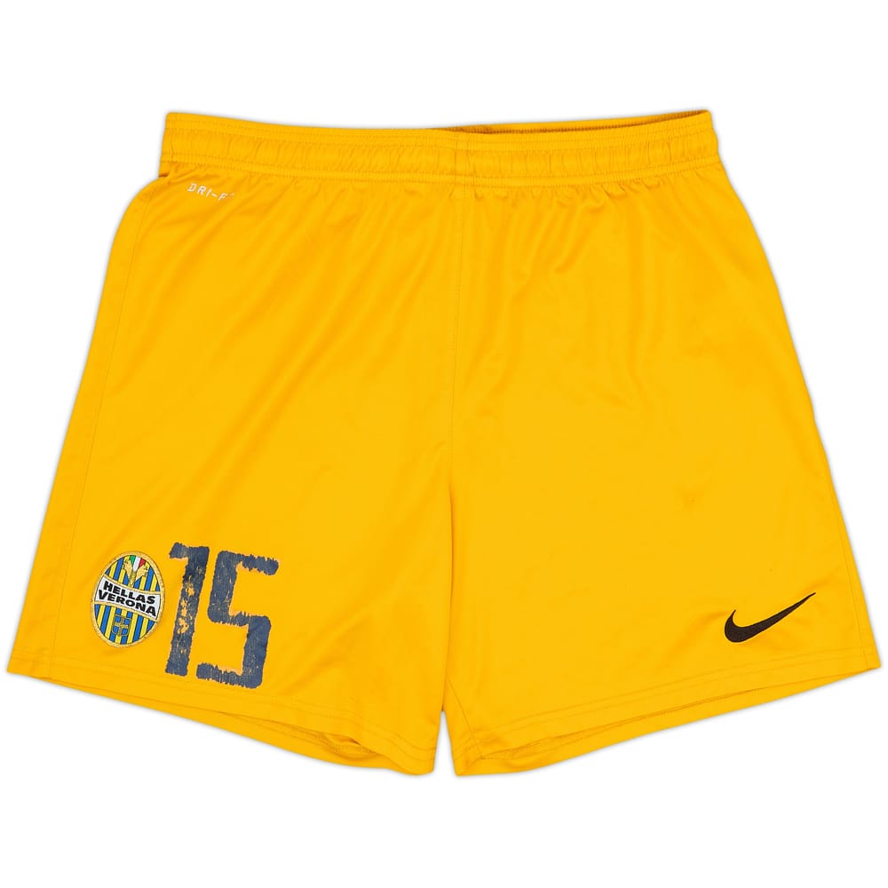 2013-14 Hellas Verona Away Shorts #15 - 5/10 - (M)