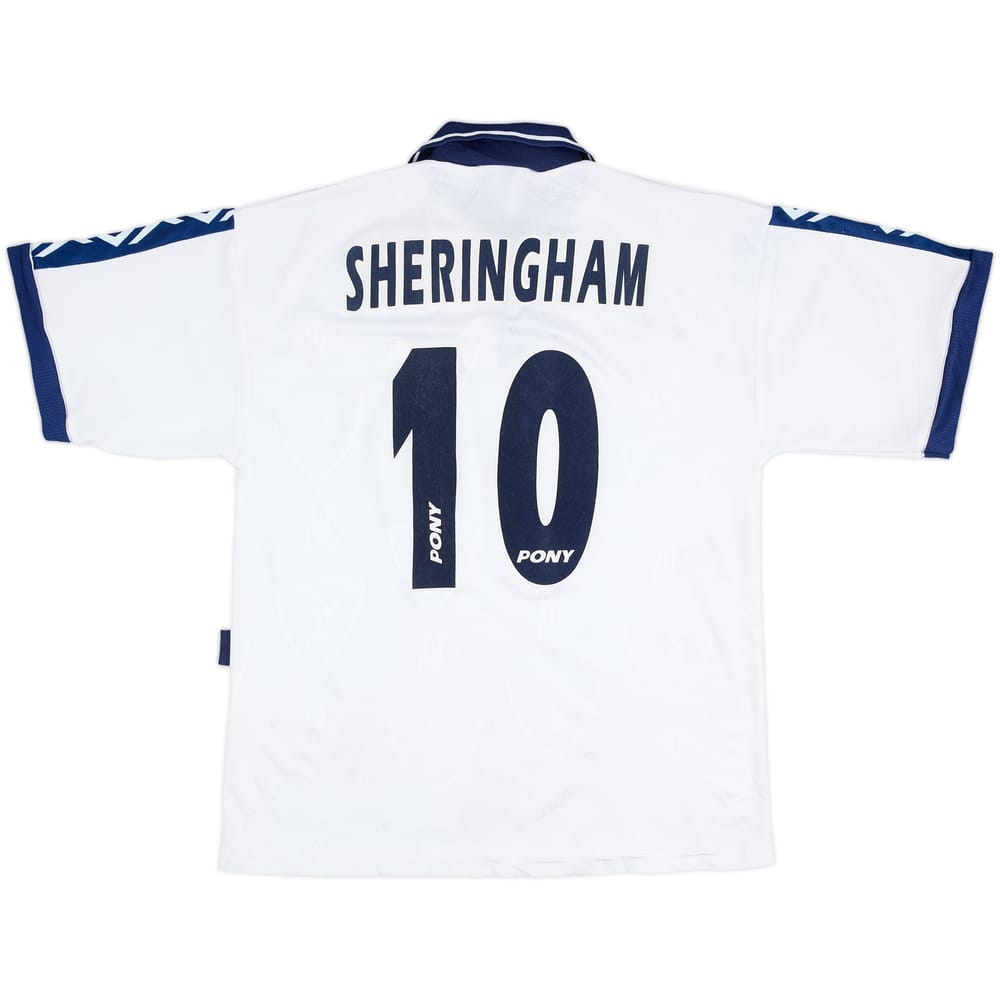 1995-97 Tottenham Home Shirt Sheringham #10 - 8/10 - (L)