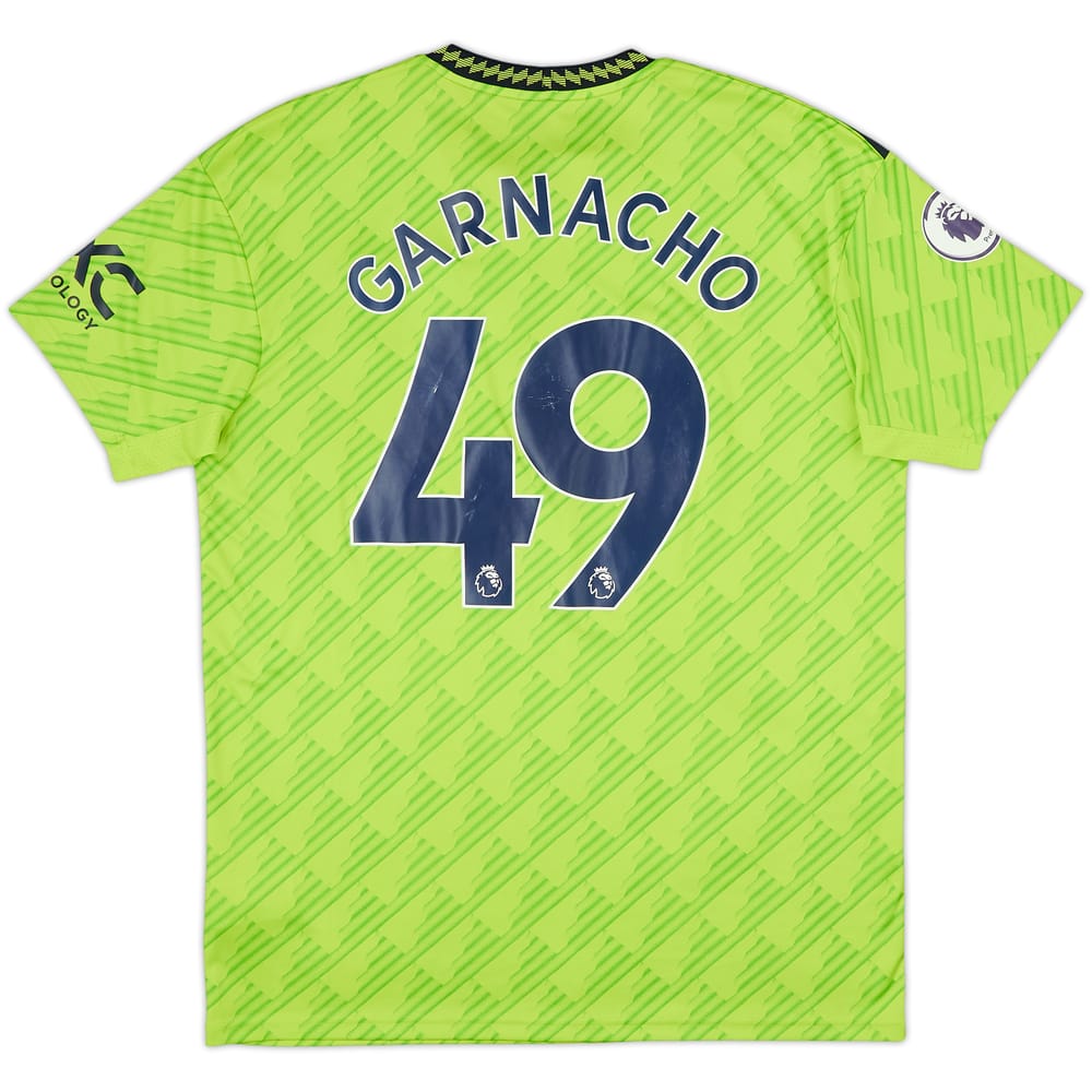 2022-23 Manchester United Third Shirt Garnacho #49 - 7/10 - (L)