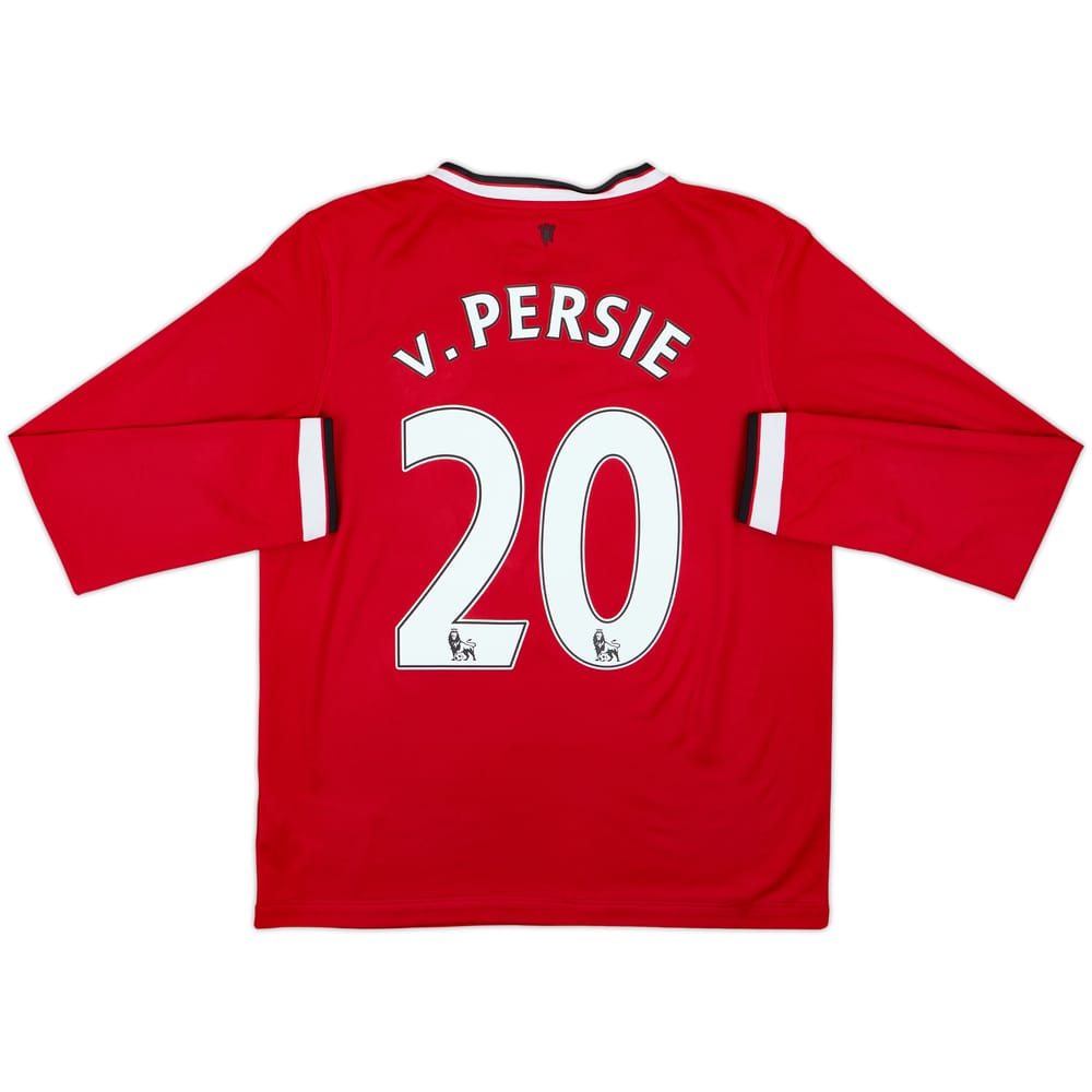 2014-15 Manchester United Home L/S Shirt V.Persie #20 - 8/10 - (14-15 Years)