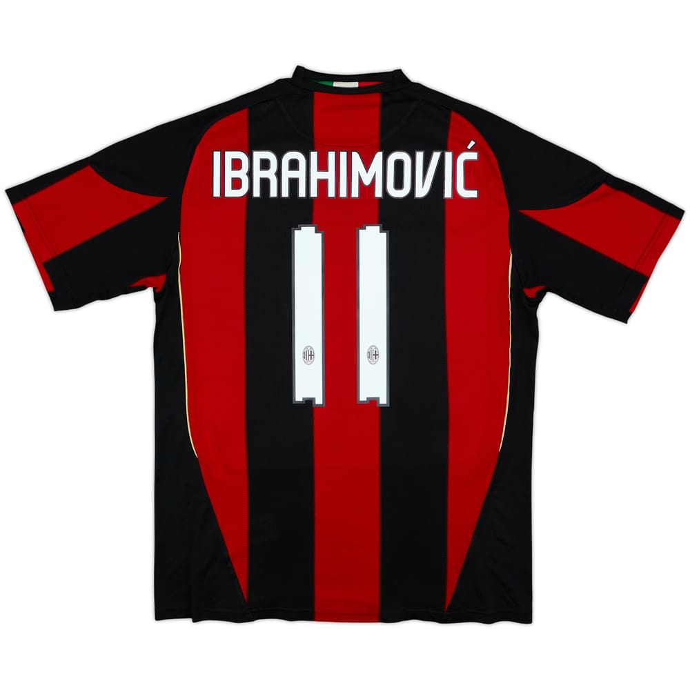 2010-11 AC Milan Home Shirt Ibrahimovic #11 - 6/10 - (M)