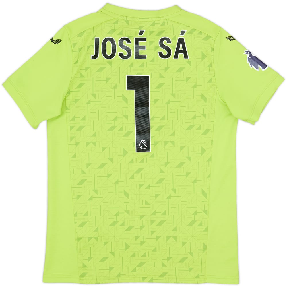 2023-24 Wolves GK S/S Shirt Jose Sa #1 - 4/10 - (13-14 Years)
