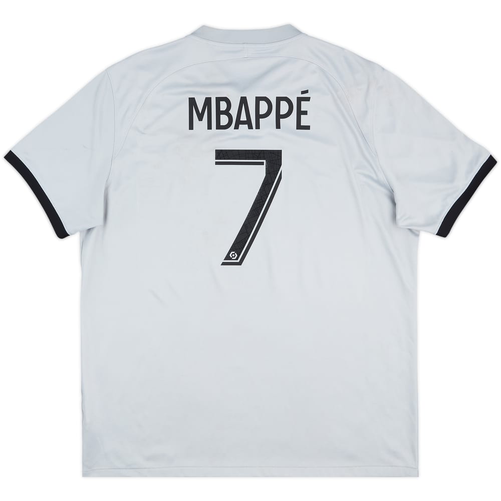 2022-23 Paris Saint-Germain Away Shirt Mbappe #7 - 7/10 - (XL)