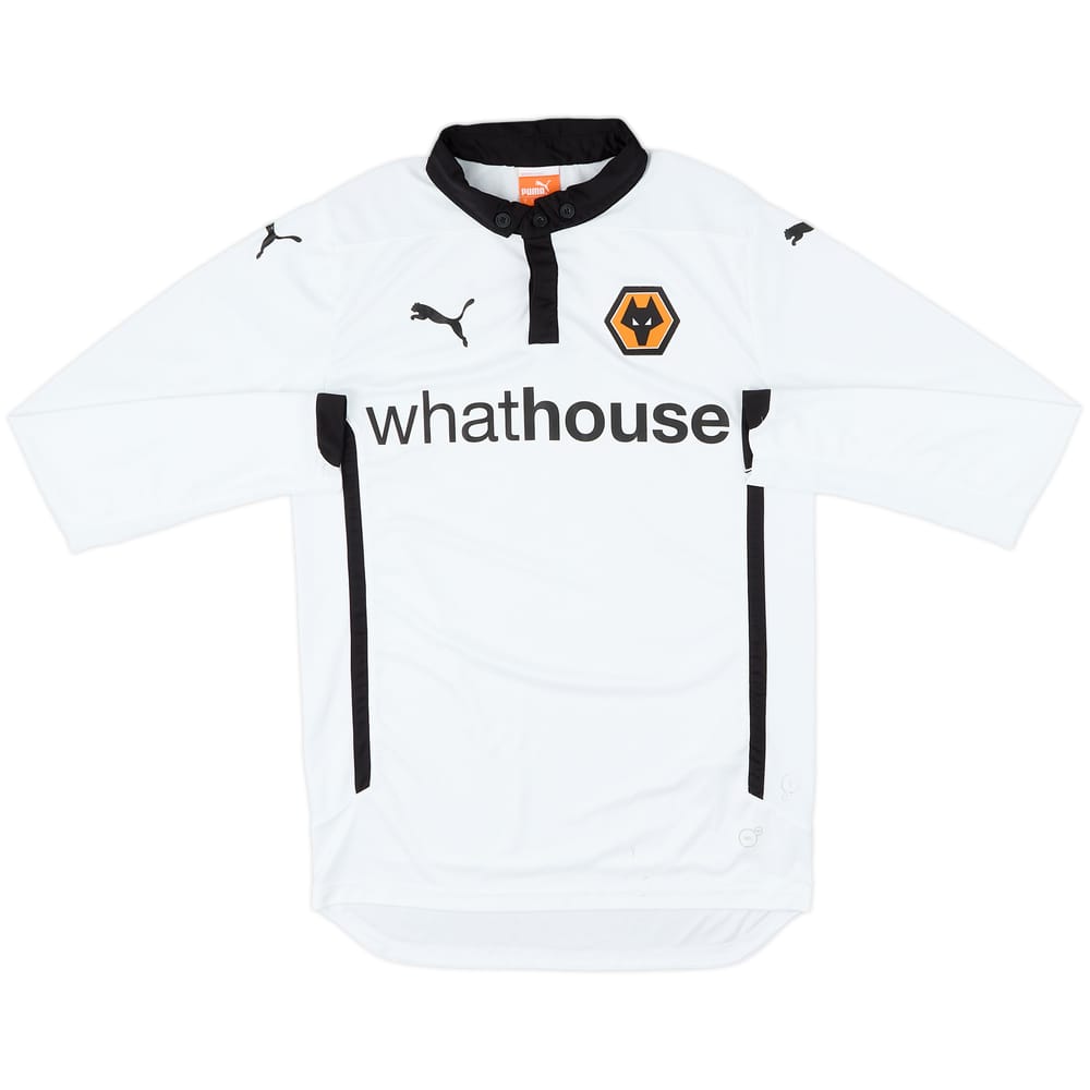 2014-15 Wolves Away L/S Shirt - 6/10 - (S)