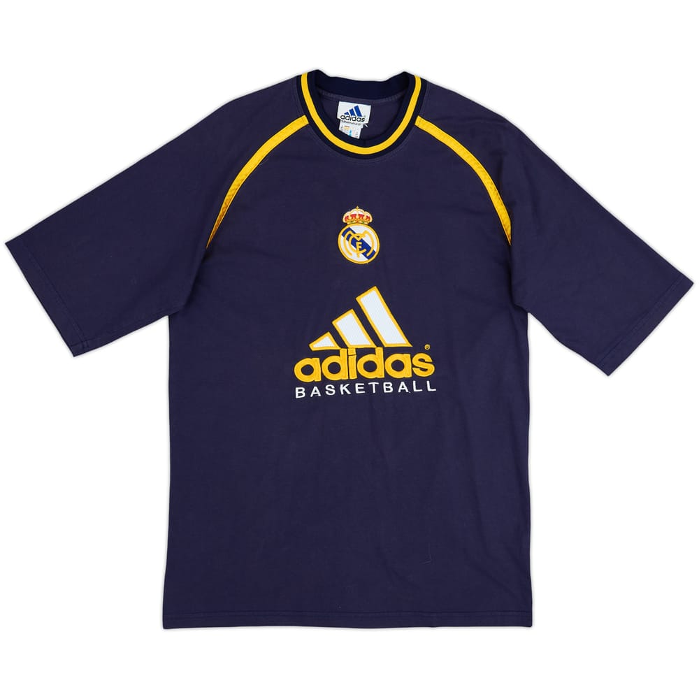 1998-00 Real Madrid Basketball adidas Cotton Tee - 8/10 - (L)