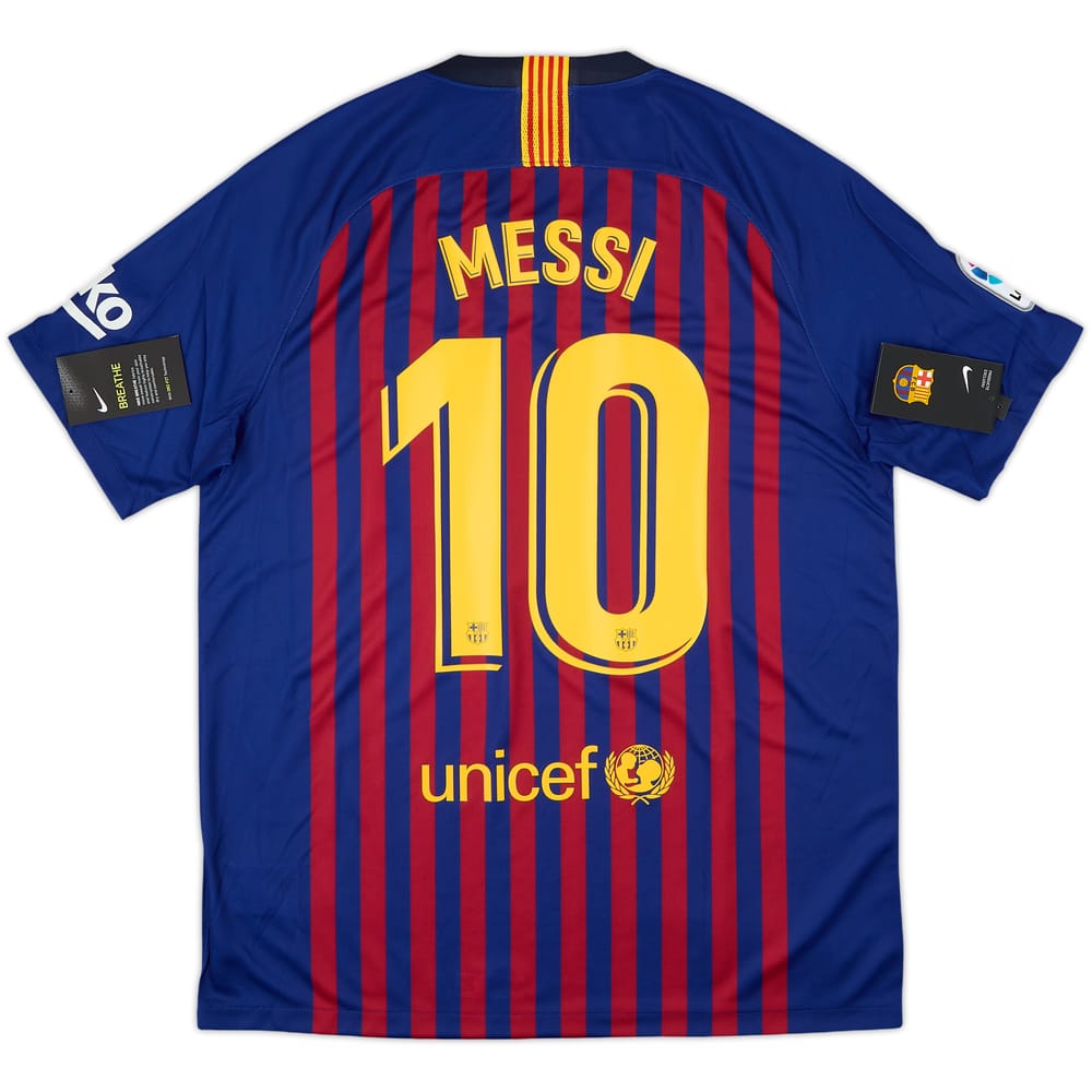 2018-19 Barcelona Home Shirt Messi #10 (L)