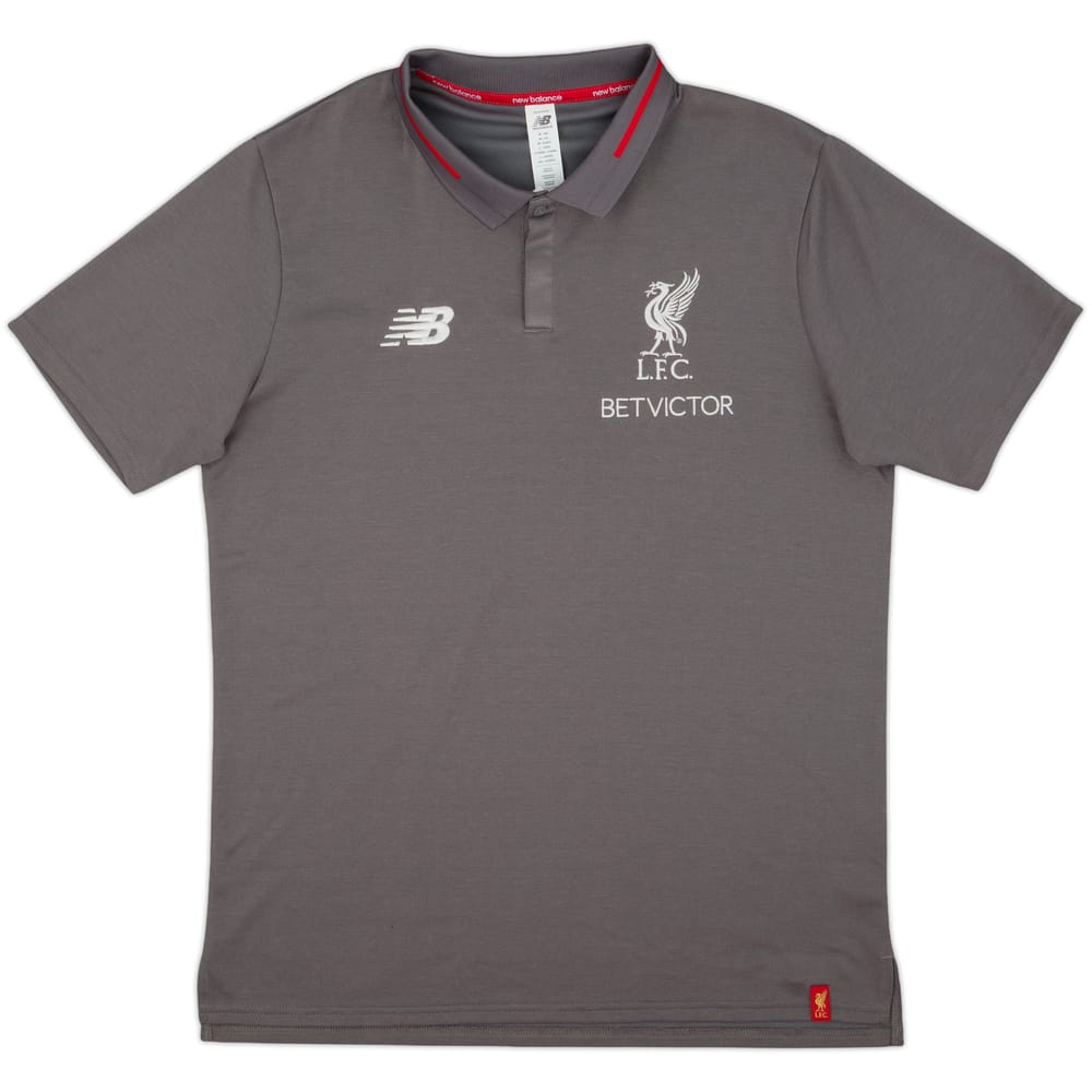 2018-19 Liverpool New Balance Polo Shirt - 9/10 - (M)