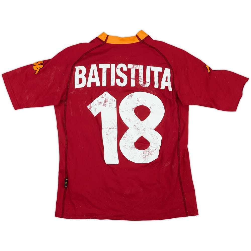 2000-01 Roma Home Shirt Batistuta #18 - 4/10 - (S)