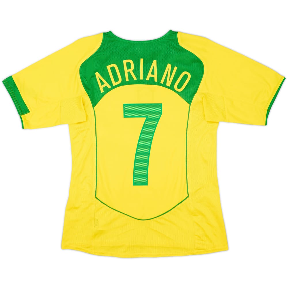 2004-06 Brazil Home Shirt Adriano #7 - 8/10 - (Women's S)