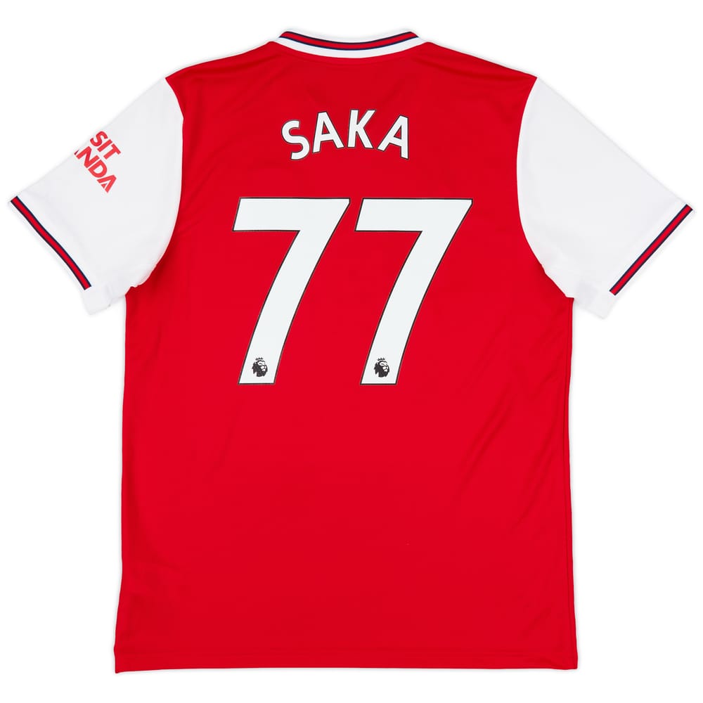 2019-20 Arsenal Home Shirt Saka #77 - 10/10 - (L)