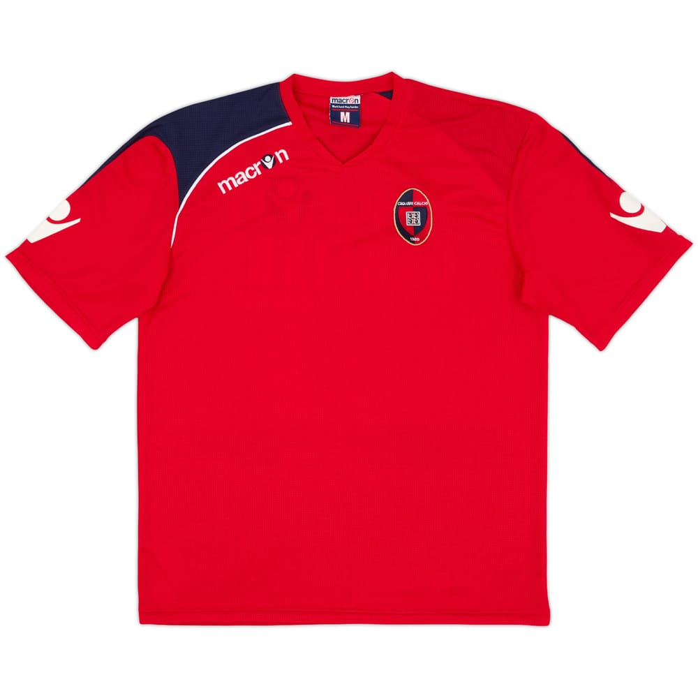 2010-11 Cagliari Macron Training Shirt - 8/10 - (M)