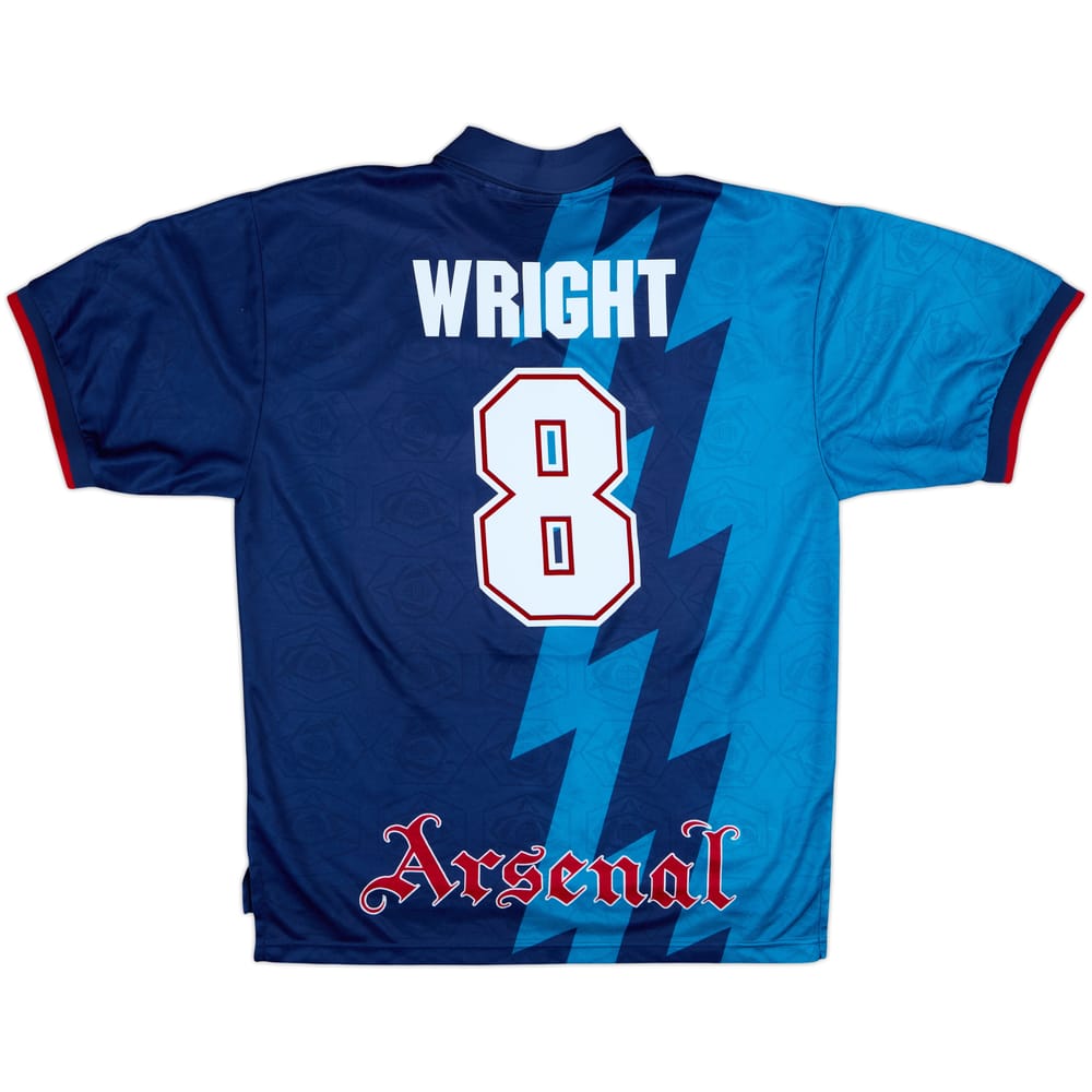 1995-96 Arsenal Away Shirt Wright #8 - 8/10 - (XL)