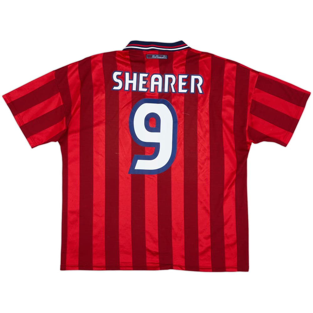 1997-99 England Away Shirt Shearer #9 - 6/10 - (XXL)
