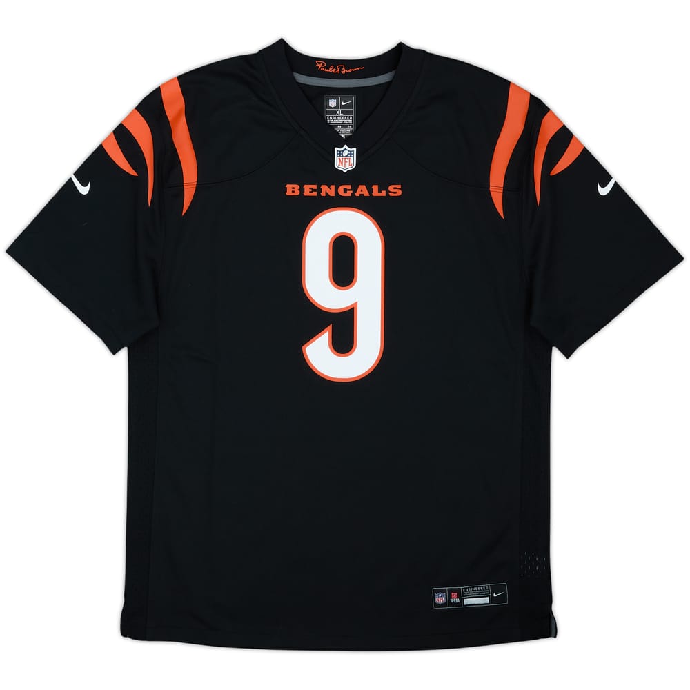 2024-25 Cincinnati Bengals Burrow #9 Nike Game Home Jersey - 9/10 - (XL.Boys)