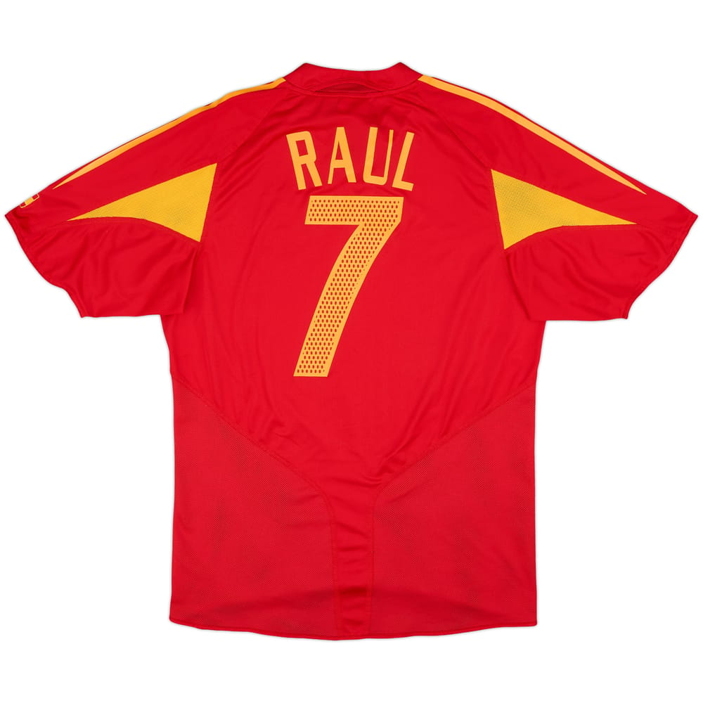 2004-06 Spain Home Shirt Raul #7 - 10/10 - (M)