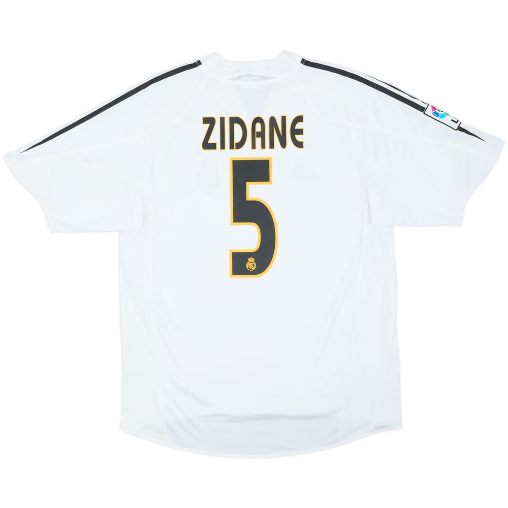 2004-05 Real Madrid Home Shirt Zidane #5 - 6/10 - (M)