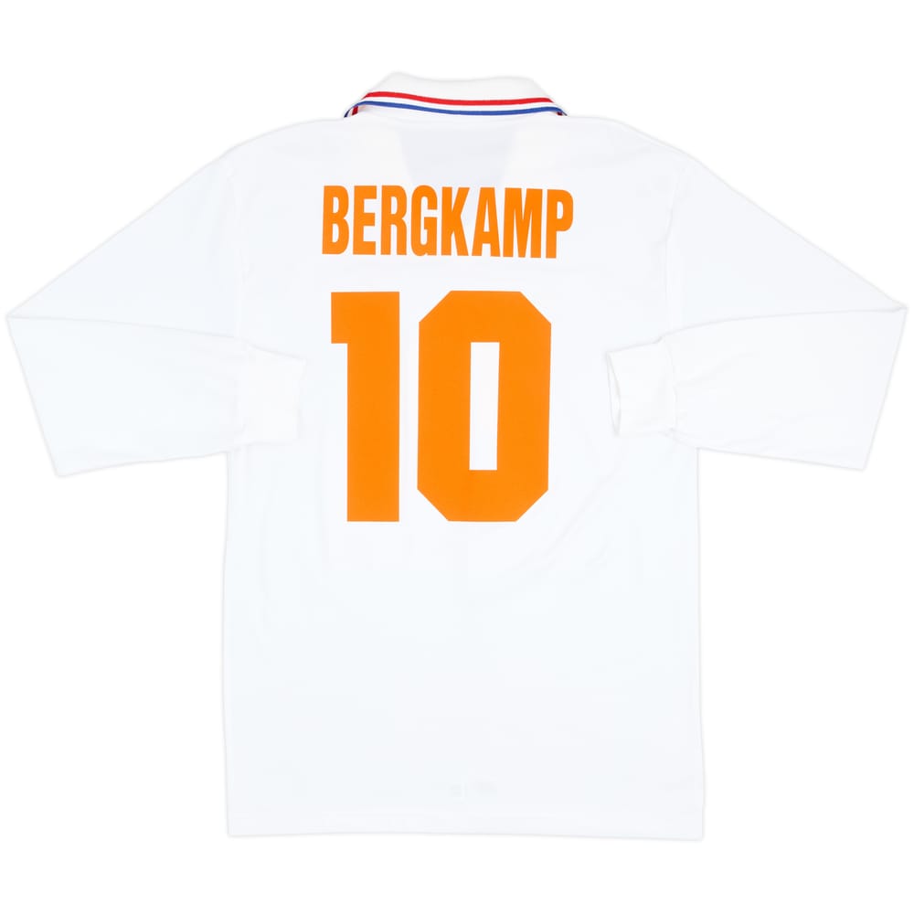 1992-94 Netherlands Away L/S Shirt Bergkamp #10 - 8/10 - (L)