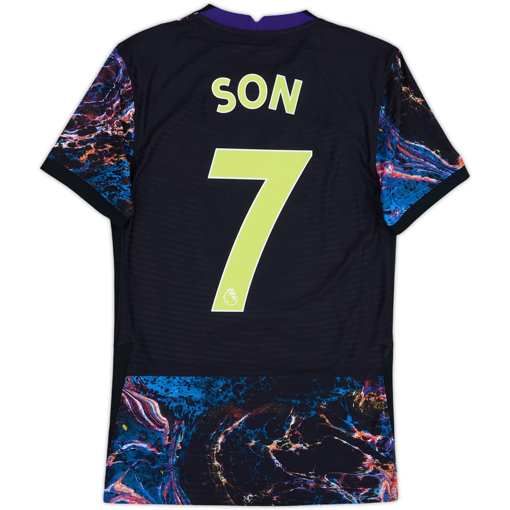 2021-22 Tottenham Authentic Away Shirt Son #7 - 9/10 - (XS)