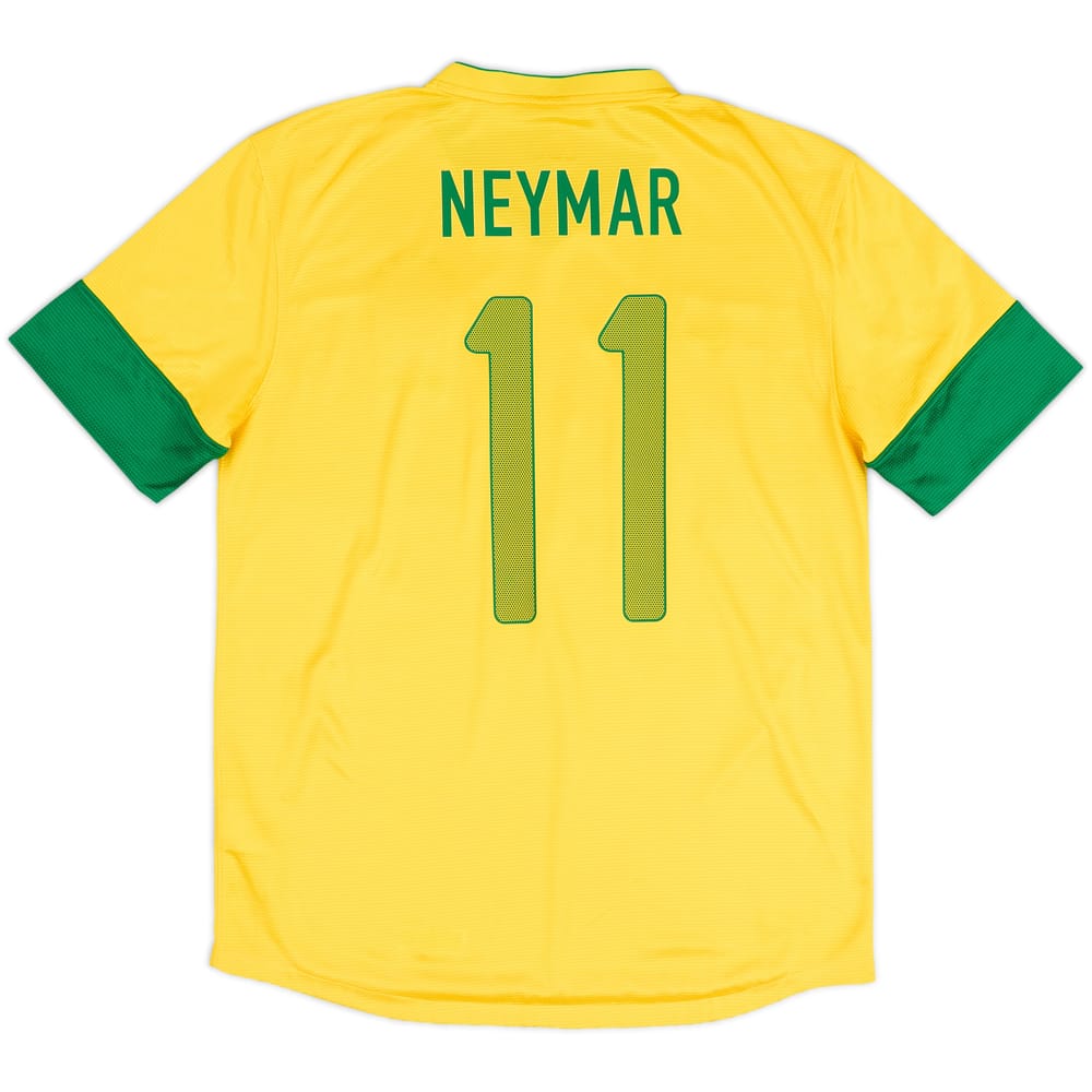 2012-13 Brazil Home Shirt Neymar #11 - 8/10 - (M)