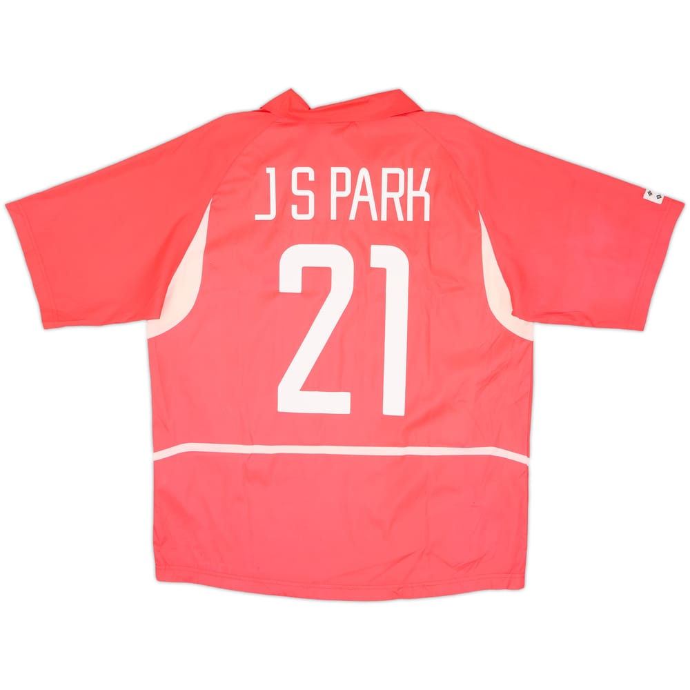 2002-03 South Korea Home Shirt J S Park #21 - 6/10 - (L)
