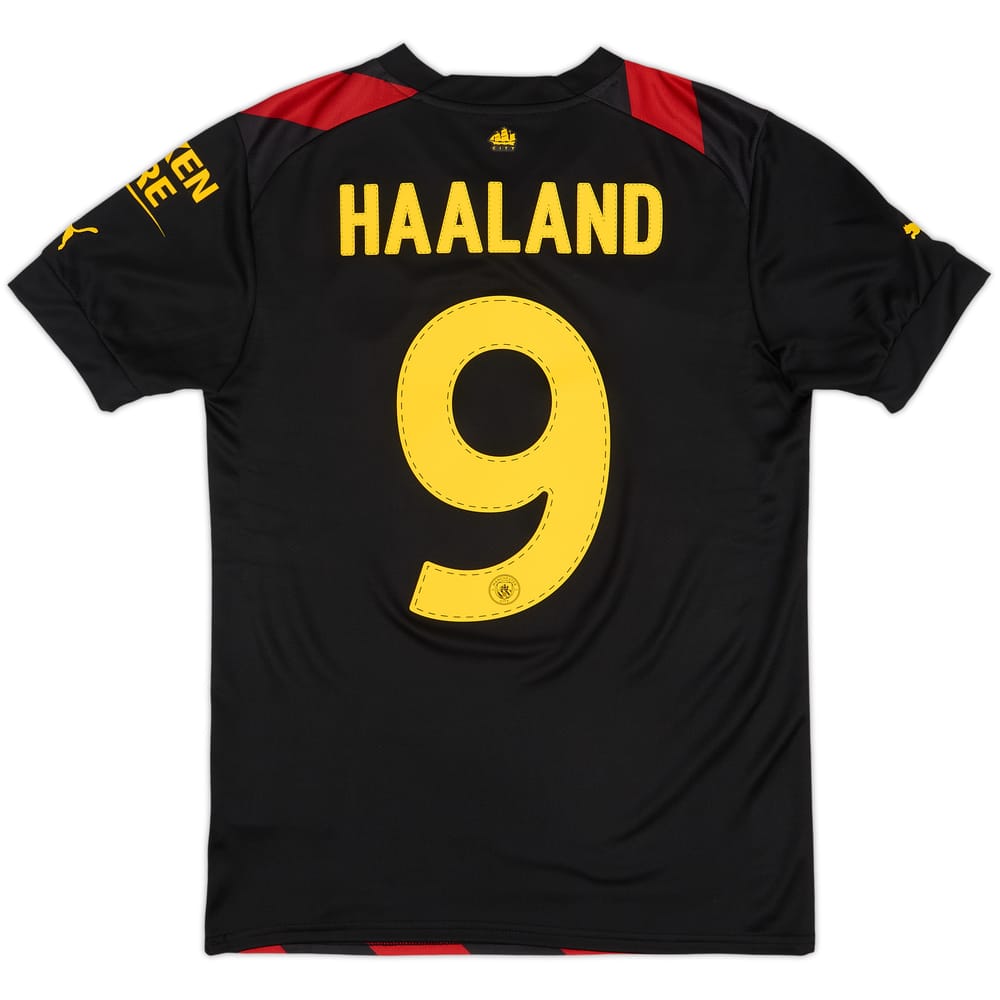 2022-23 Manchester City Away Shirt Haaland #9 - 10/10 - (S)