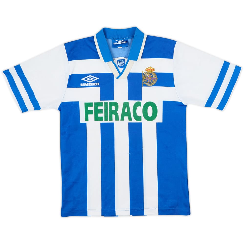 1993-94 Deportivo de La Coruna Home Shirt - 6/10 - (S.Boys)
