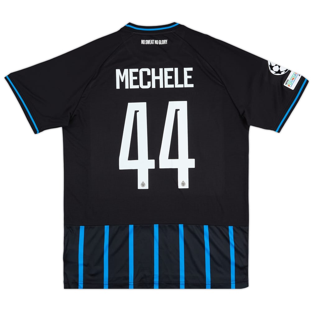 2025-25 Club Brugge Match Issue Champions League Home Shirt Mechele #44