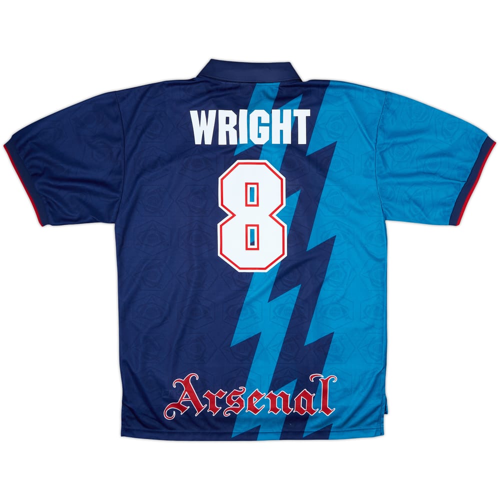 1995-96 Arsenal Away Shirt Wright #8 - 8/10 - (XL)