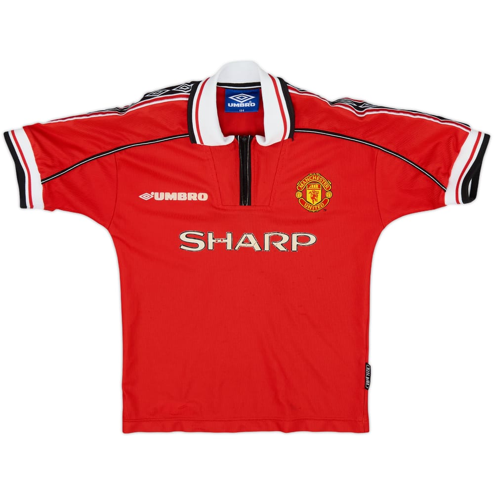1998-00 Manchester United Home Shirt - 5/10 - (S.Boys)