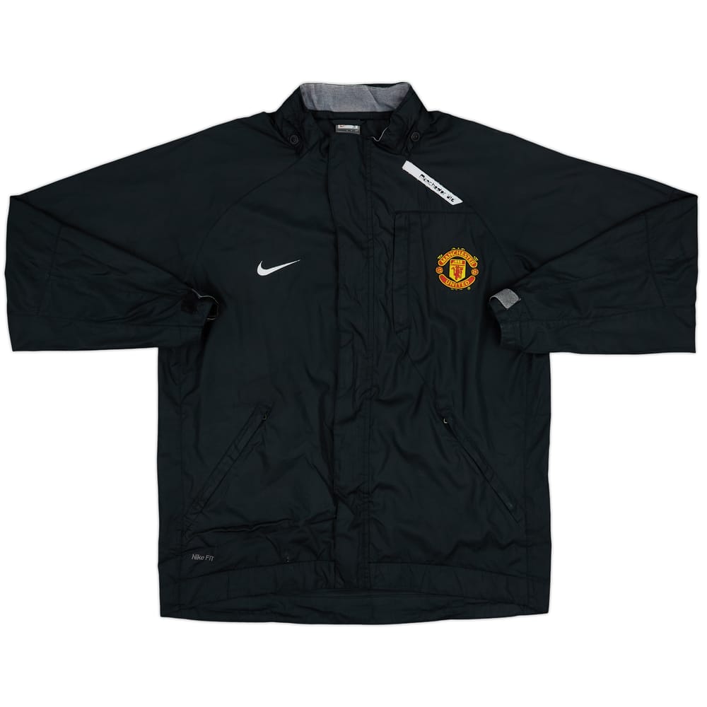 2007-08 Manchester United Nike Hooded Rain Jacket - 6/10 - (S)