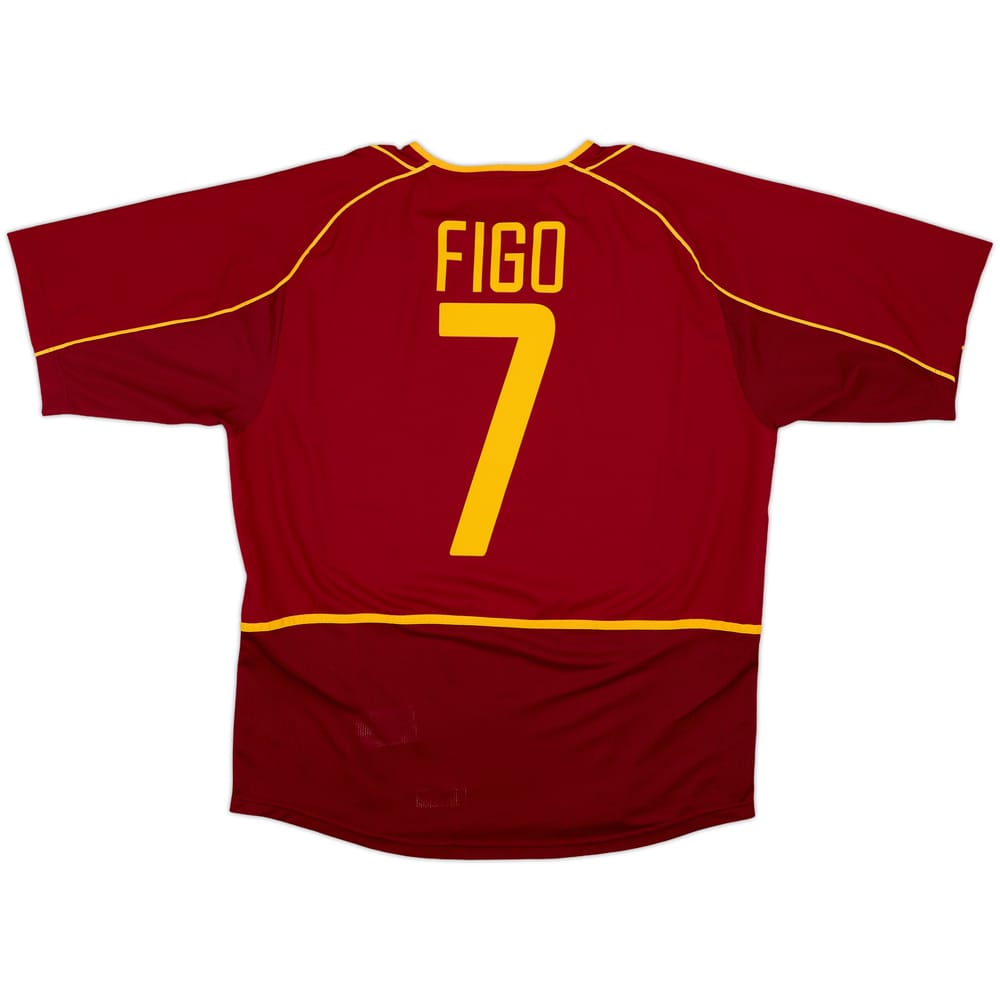 2002-04 Portugal Home Shirt Figo #7 - 9/10 - (L)