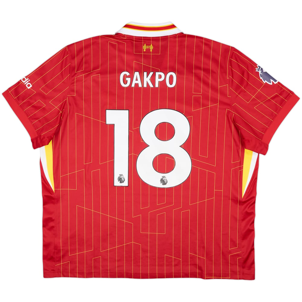 2024-25 Liverpool Home Shirt Gakpo #18 - 10/10 - (XXL)