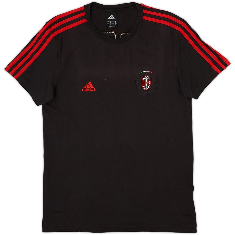 2010-11 AC Milan adidas Cotton Tee - 8/10 - (S)