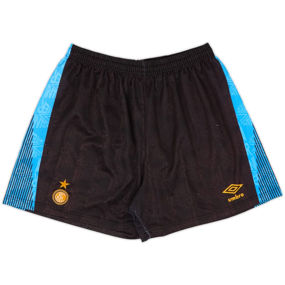 1991-93 Inter Milan Home Shorts - 6/10 - (S)