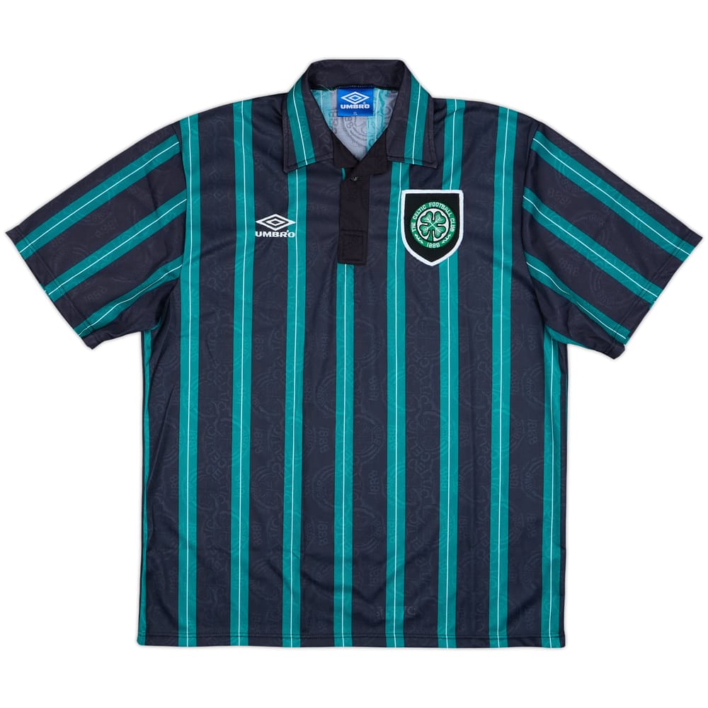 1992-93 Celtic Away Shirt - 9/10 - (XL)
