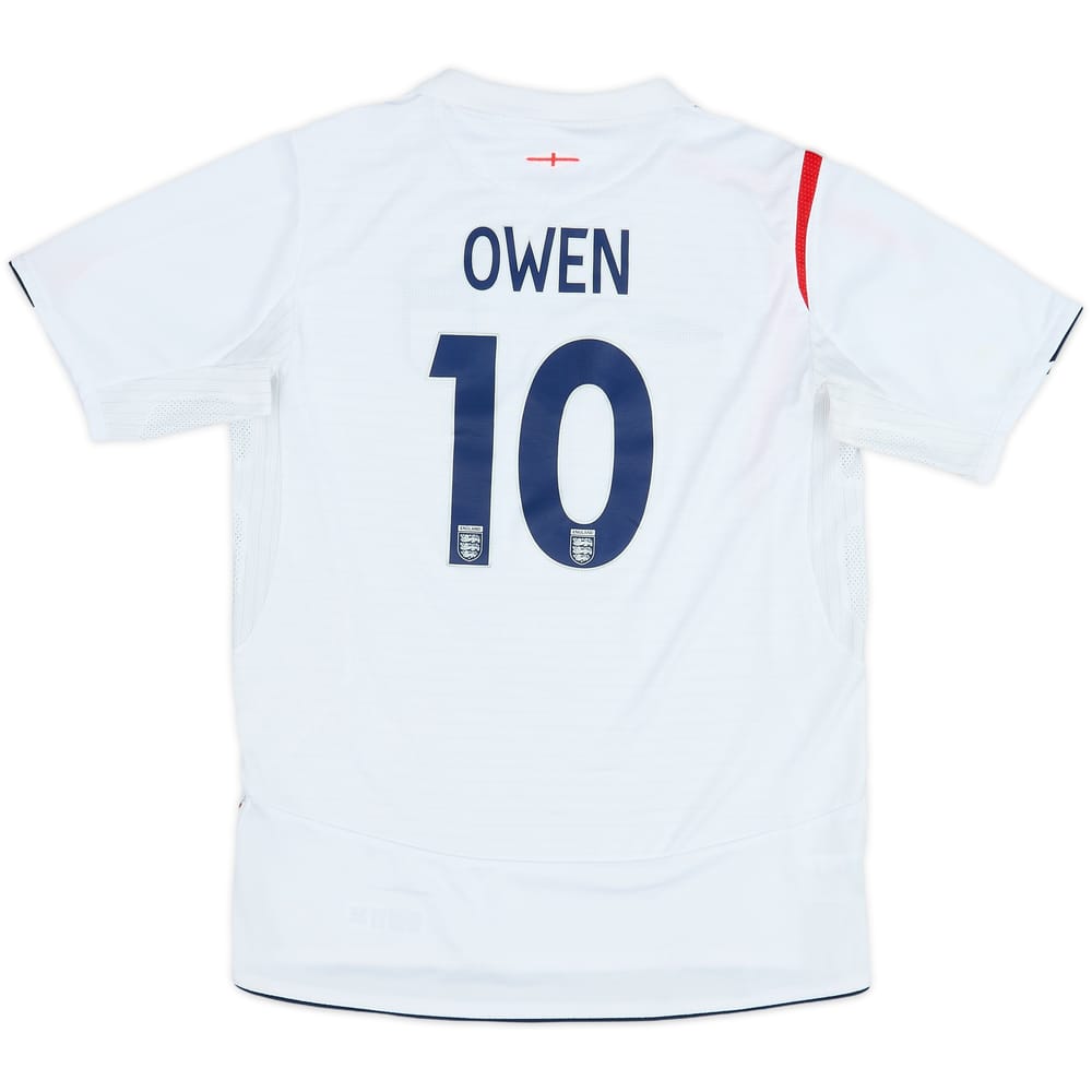 2005-07 England Home Shirt Owen #10 - 6/10 - (12-13 Years)