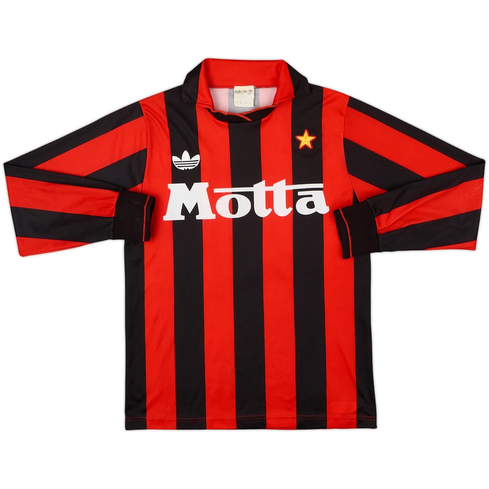 1992-93 AC Milan Home L/S Shirt #9 - 6/10 - (XS)