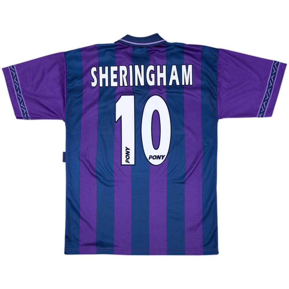 1995-97 Tottenham Away Shirt Sheringham #10 - 8/10 - (M)
