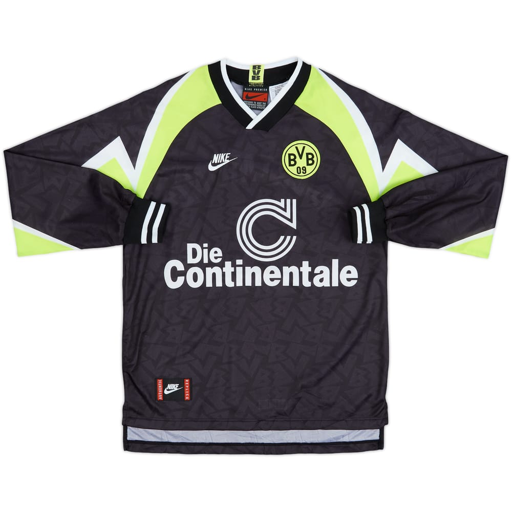 1995-96 Borussia Dortmund Away L/S Shirt - 9/10 - (S)
