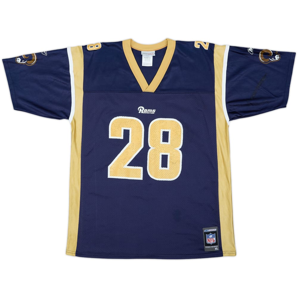2001 St. Louis Rams Faulk #28 Reebok Home Jersey - 7/10 - (XL.Boys)