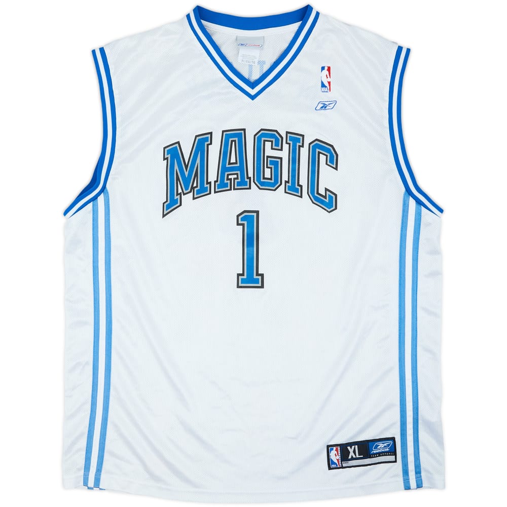 2003-04 Orlando Magic McGrady #1 Reebok Home Jersey - 8/10 - (XL)