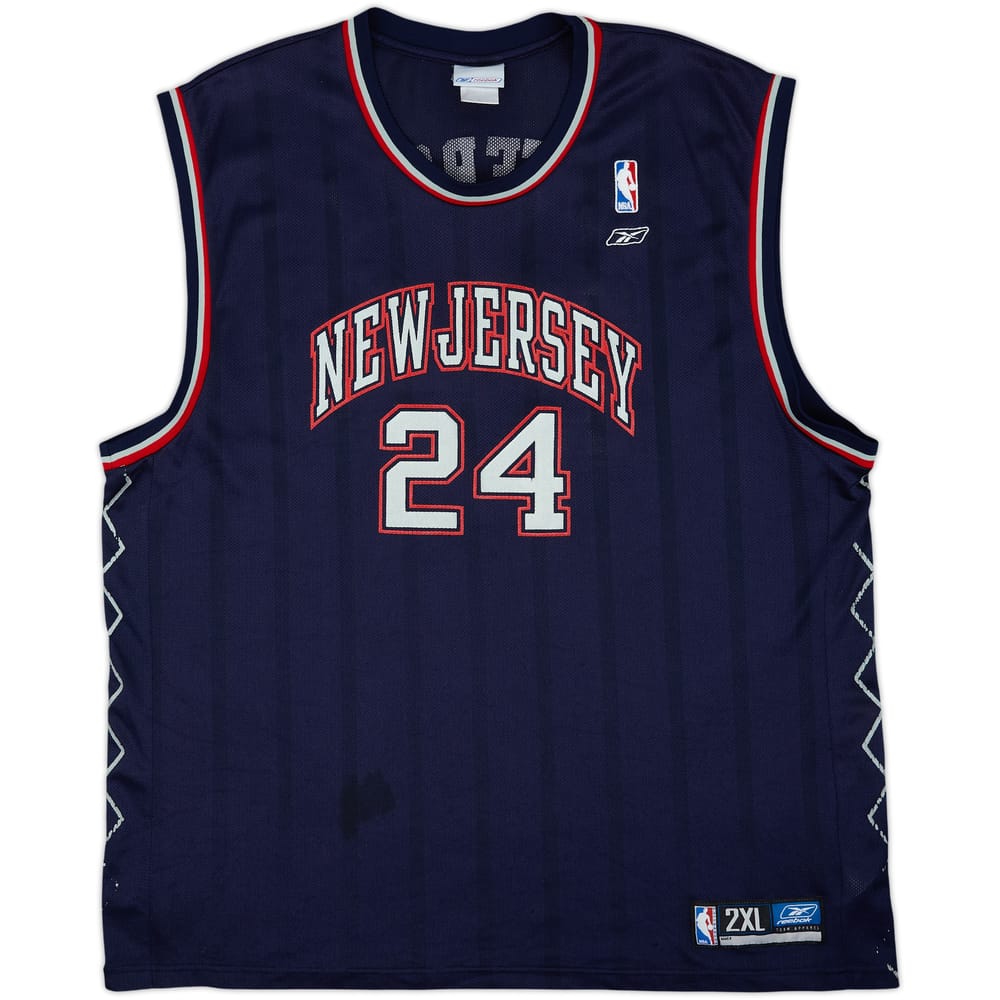 2002-06 New Jersey Nets Jefferson #24 Reebok Away Jersey - 4/10 - (XXL)